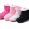 Knitting Wool Slippers In The Spring Autumn Winter