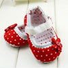 Polka Dot Flower Shoes First Walkers