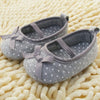 Polka Dot Flower Shoes First Walkers