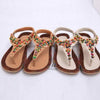 Bohemia Beaded Sweet Flat Flip Flop